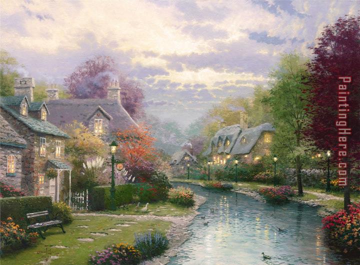 Thomas Kinkade Lamplight Brooke